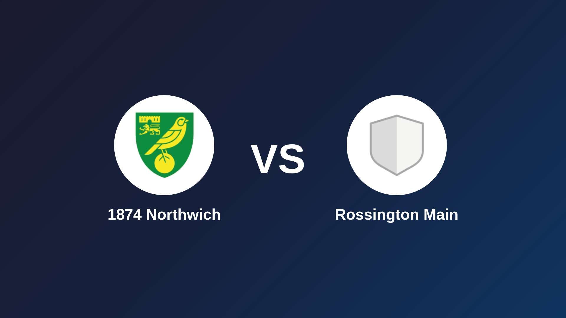1874 Northwich vs Rossington Main