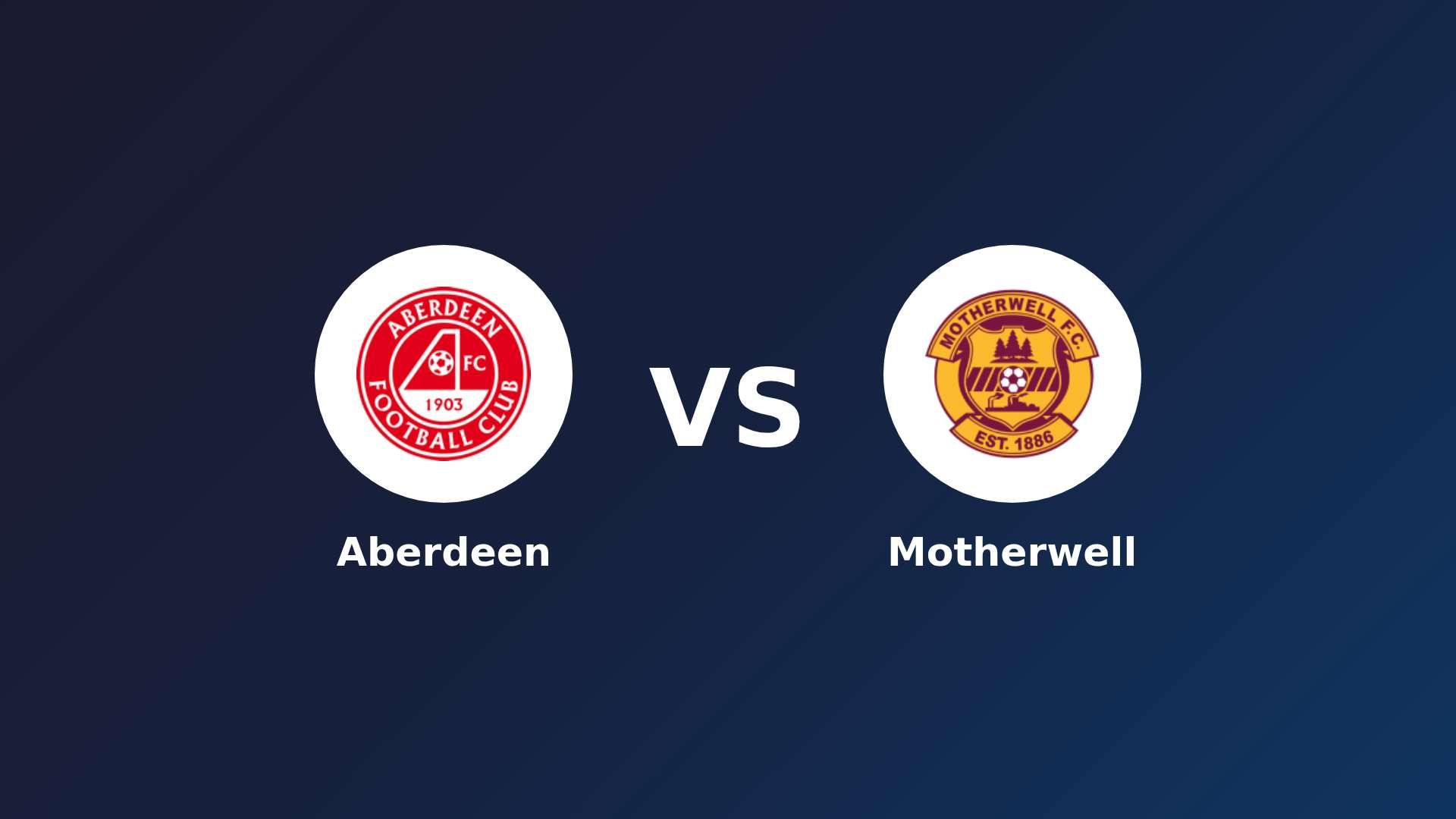 Aberdeen vs Motherwell