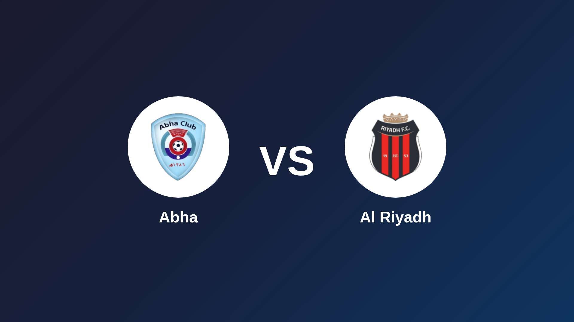 Abha vs Al Riyadh