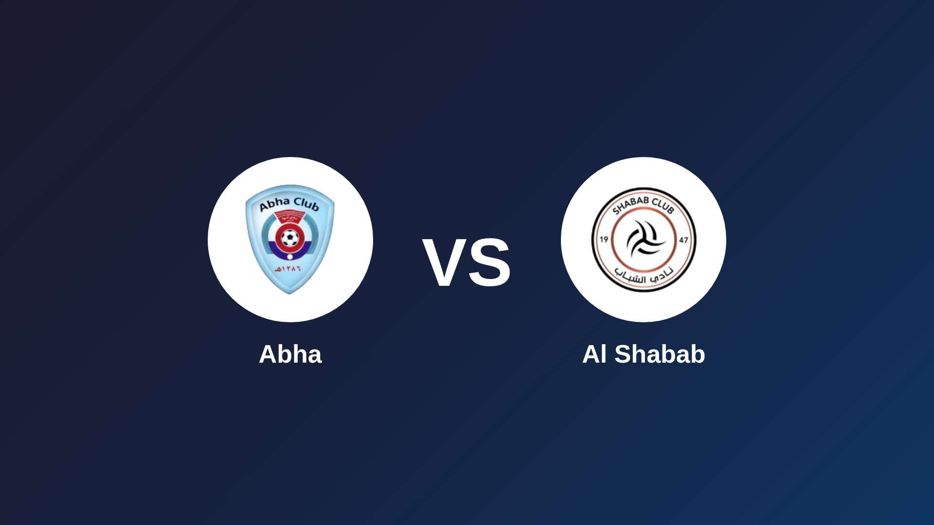 Abha vs Al Shabab