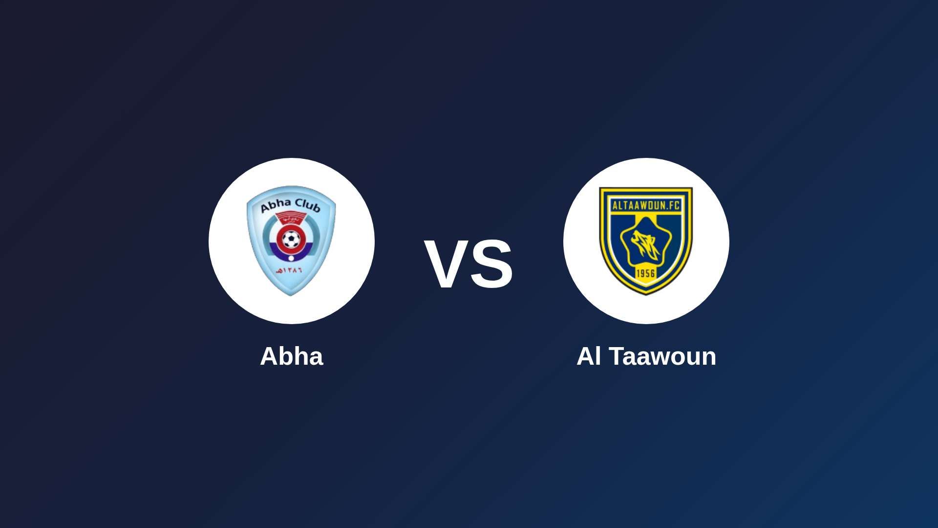 Abha vs Al Taawoun