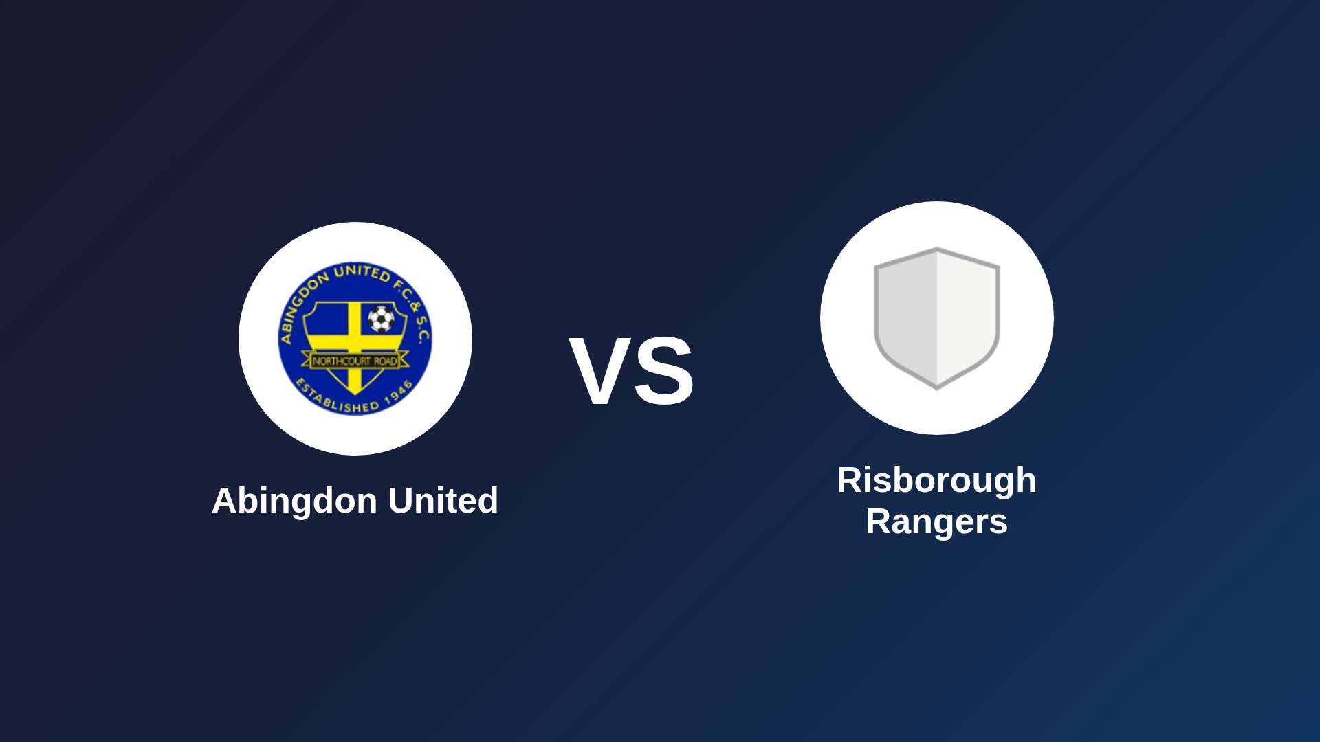 Abingdon United vs Risborough Rangers