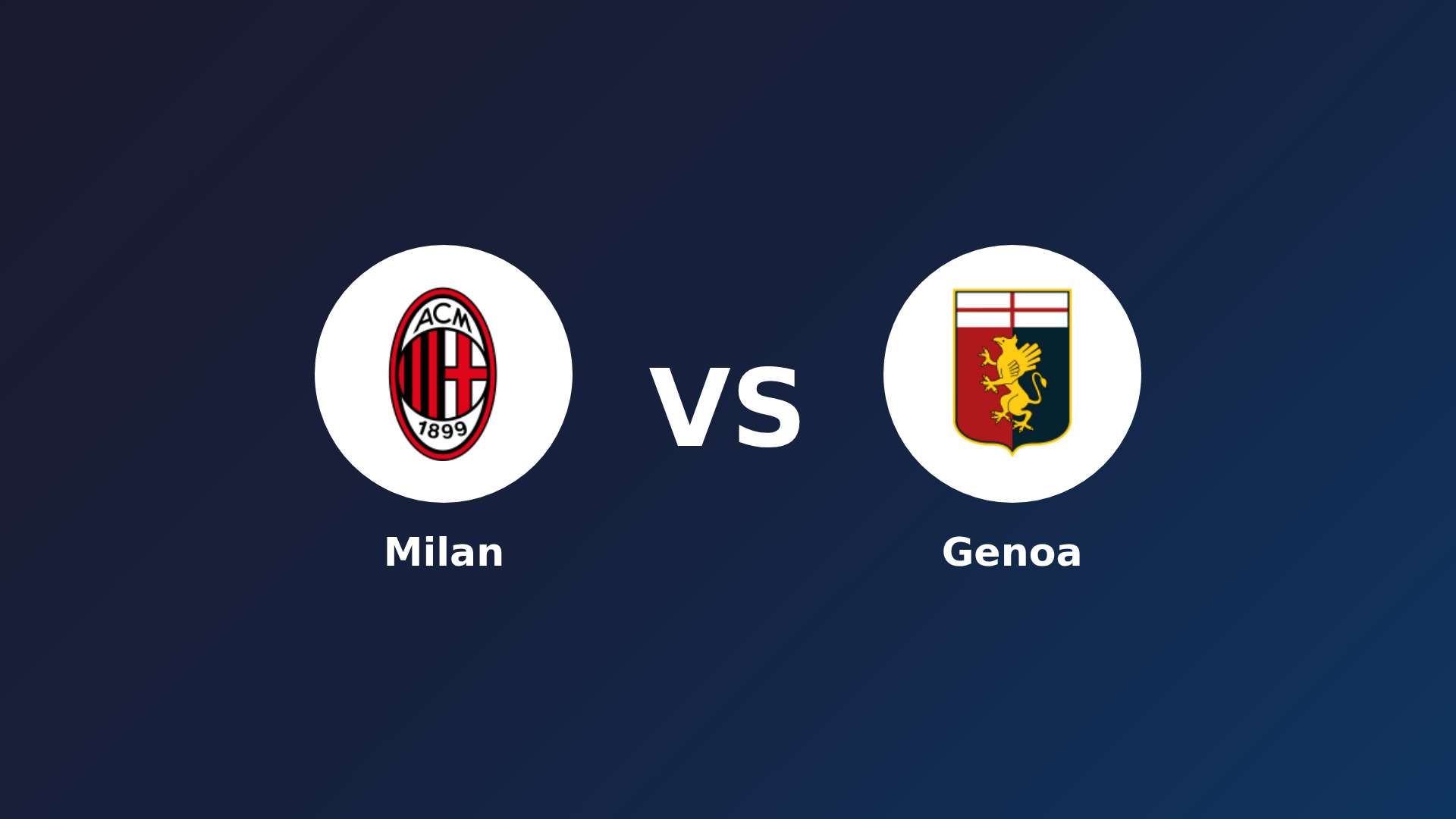 AC Milan vs Genoa