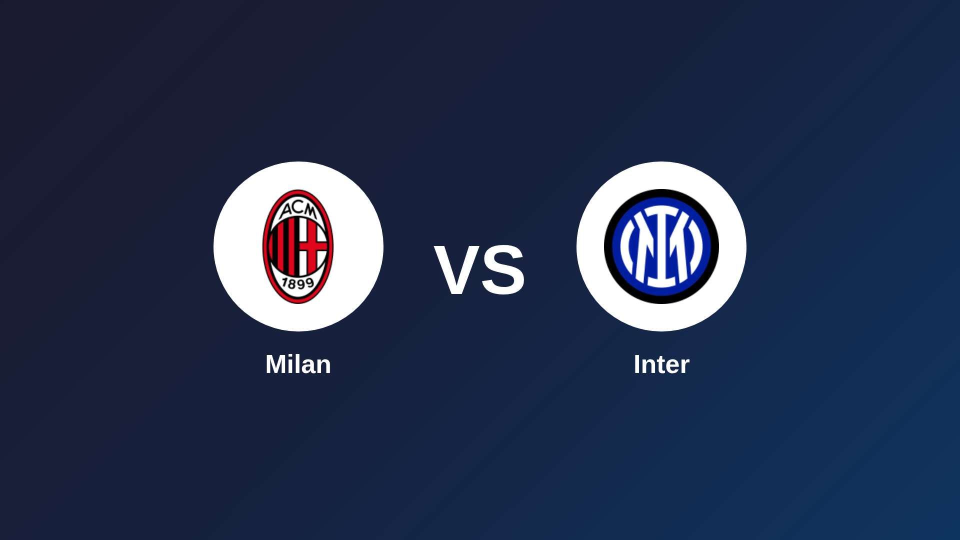AC Milan vs Inter