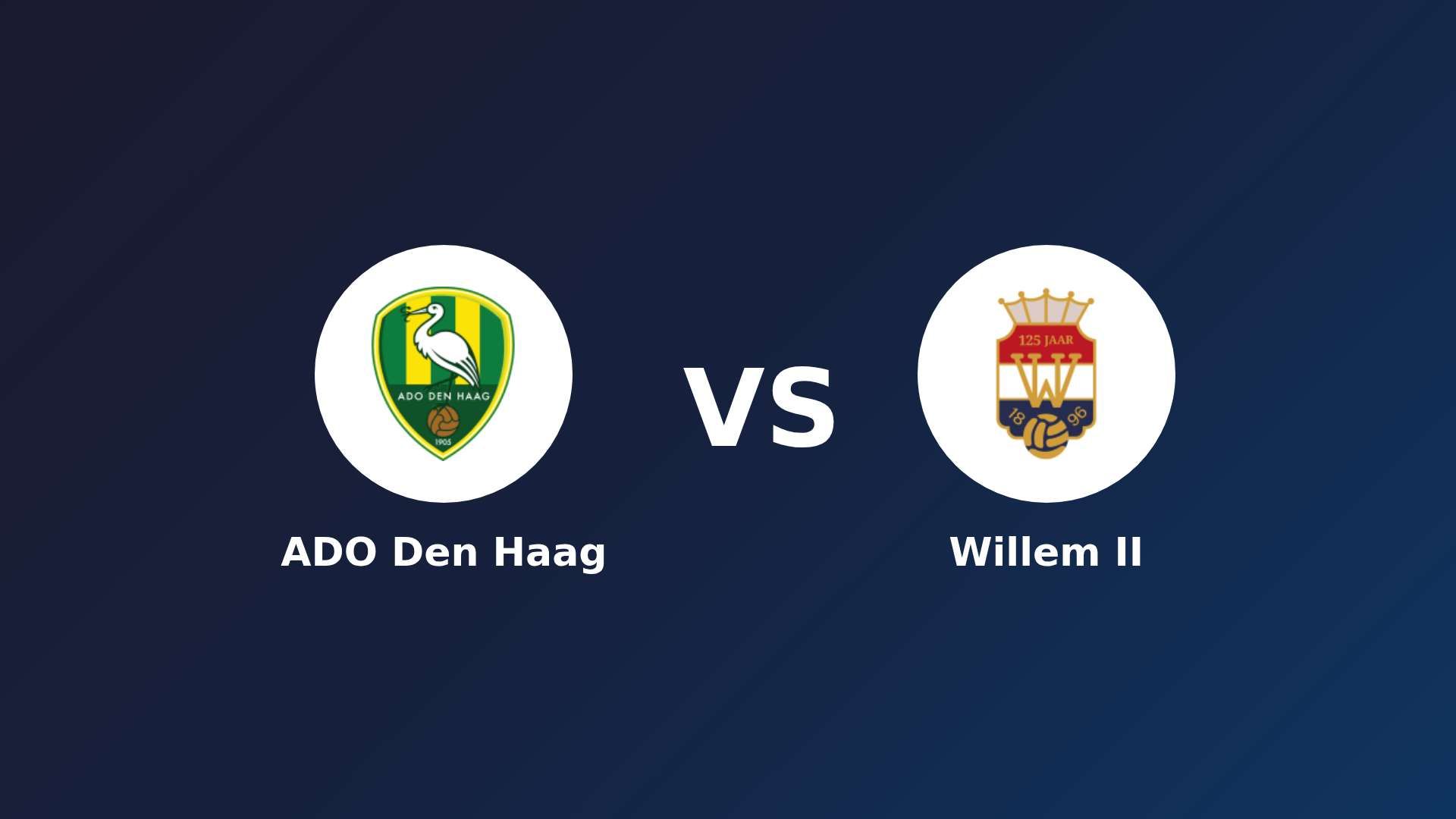 ADO Den Haag vs (F)illem II