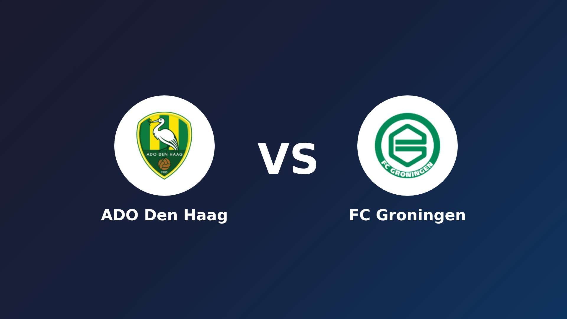 ADO Den Haag vs FC Groningen
