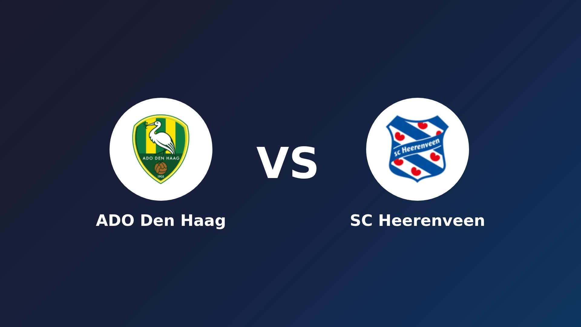 ADO Den Haag vs SC Heerenveen