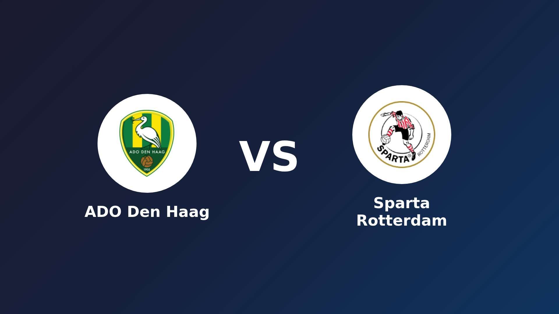 ADO Den Haag vs Sparta Rotterdam
