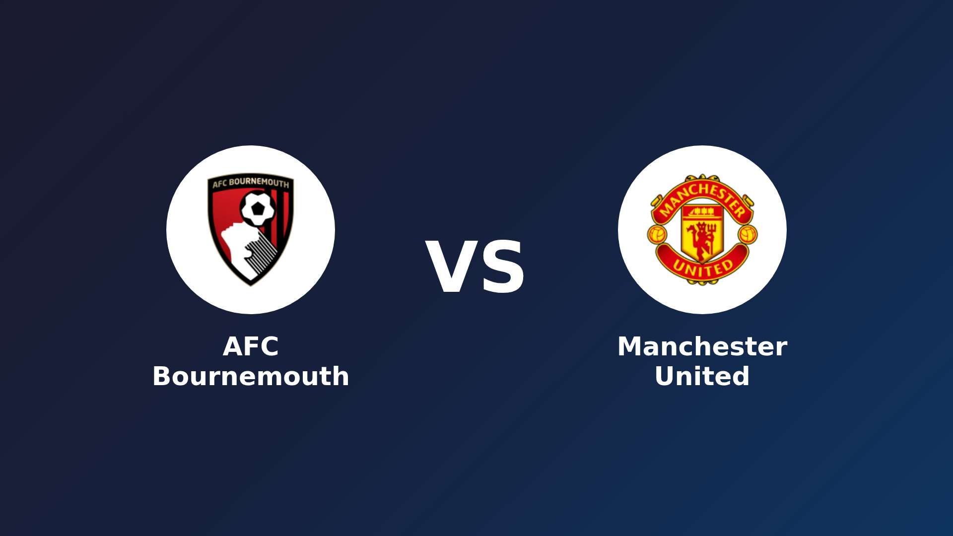 AFC Bournemouth vs Manchester United