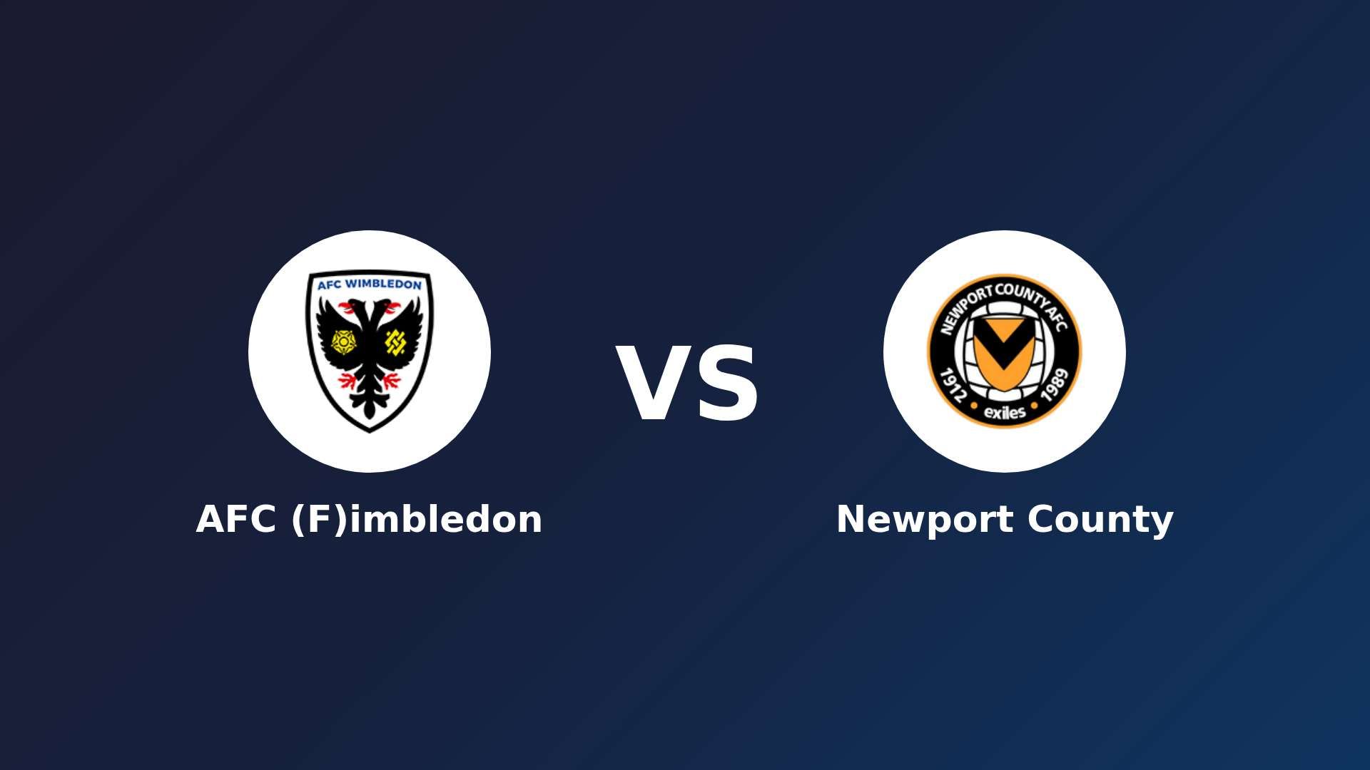 AFC (F)imbledon vs Newport County