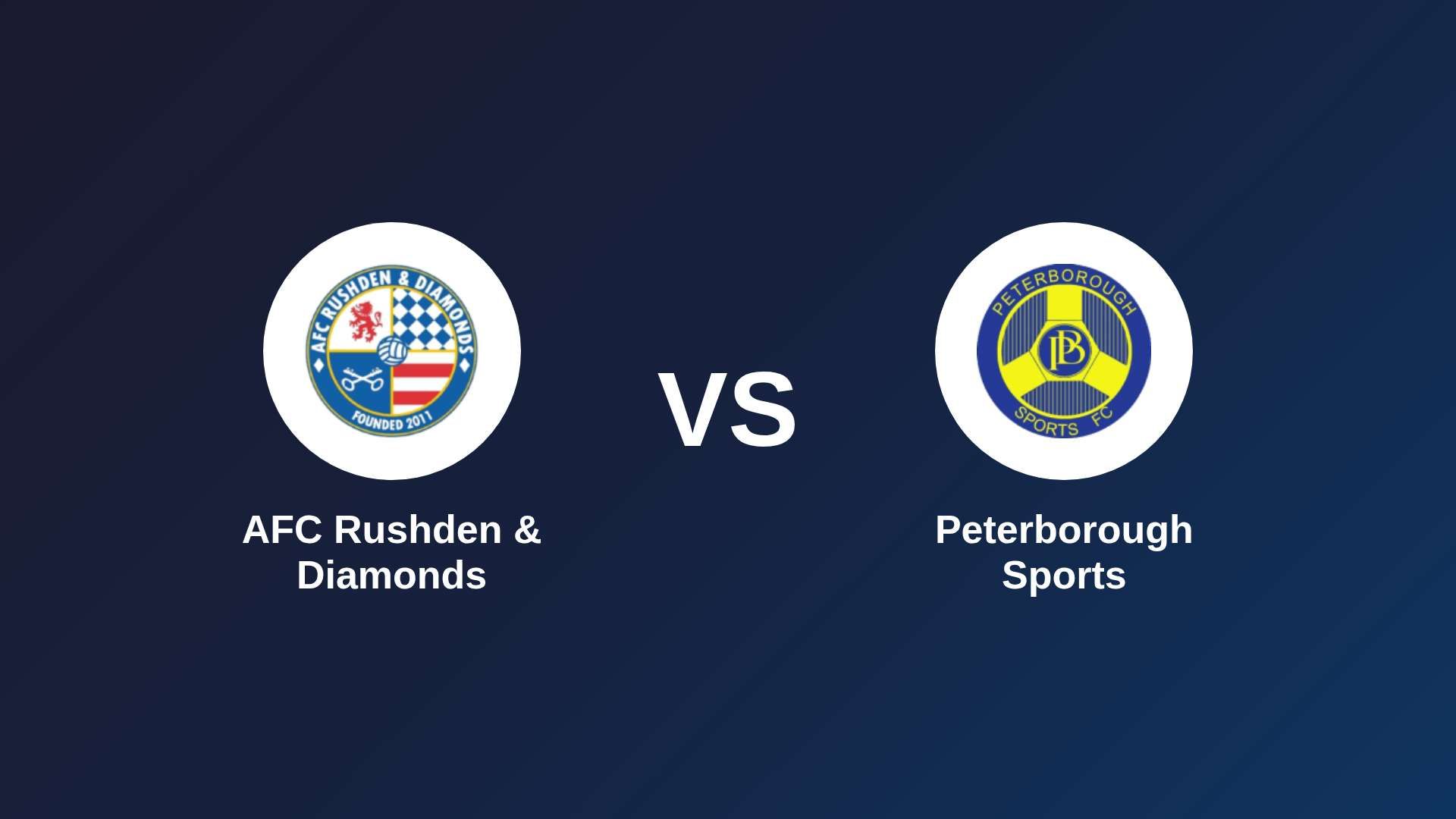 AFC Rushden & Diamonds vs Peterborough Sports
