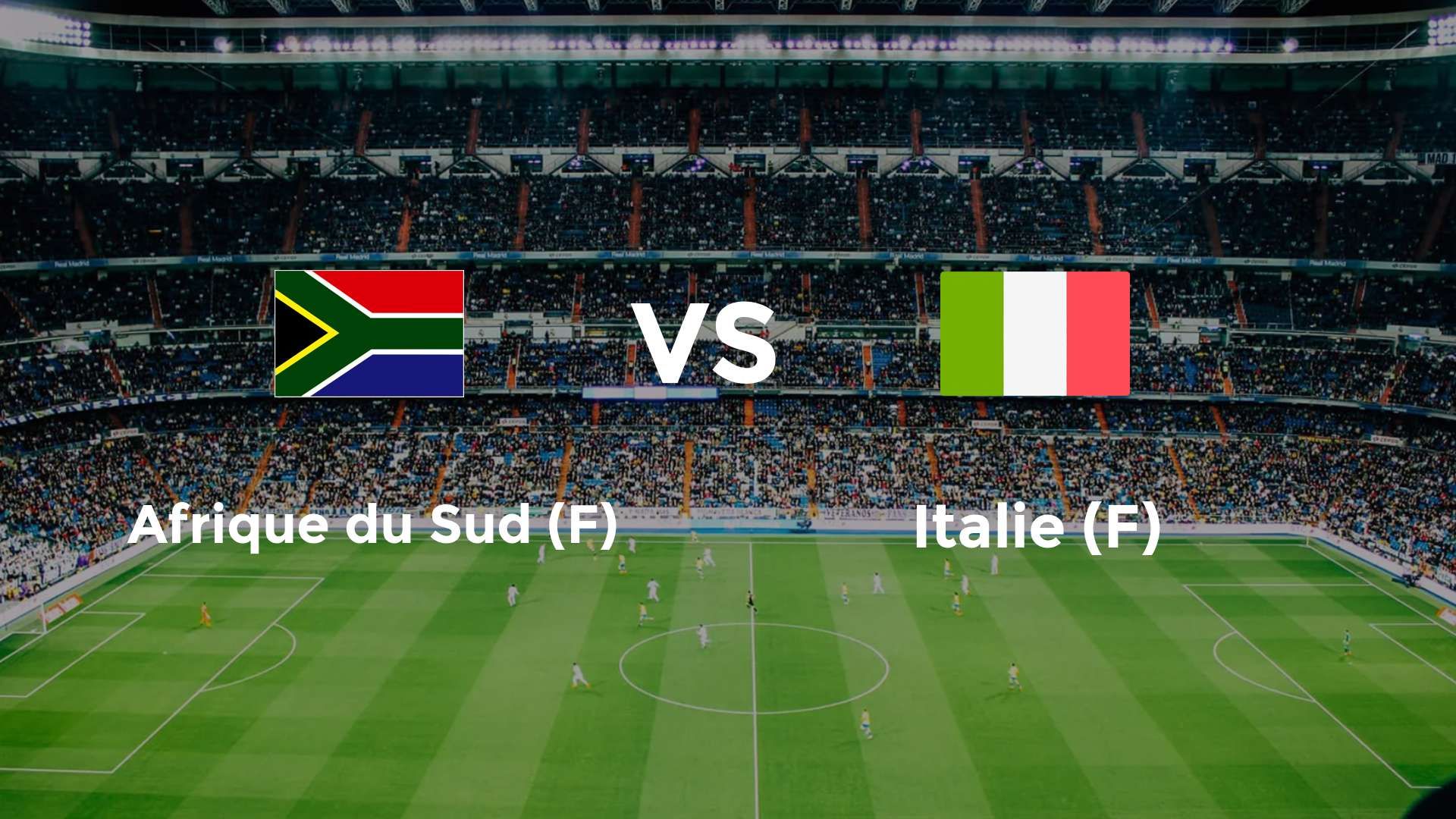 Afrique du Sud (F) vs Italie (F)