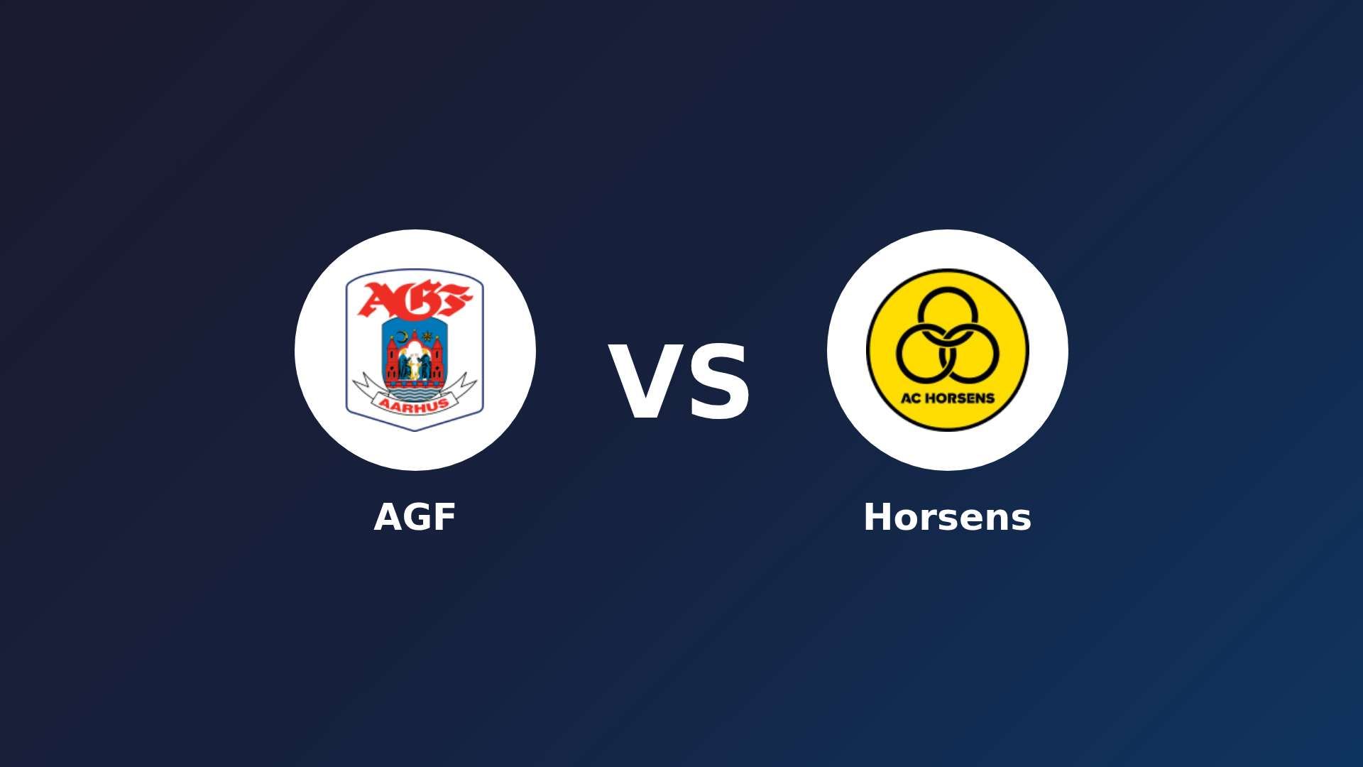 AGF vs Horsens