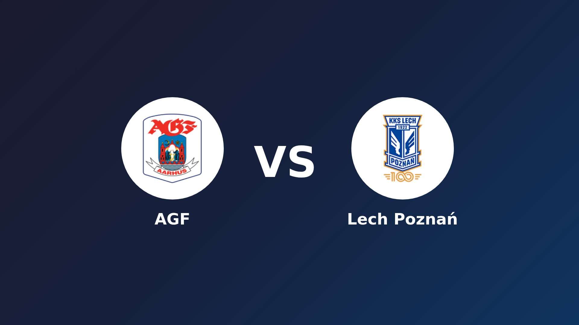 AGF vs Lech Poznań