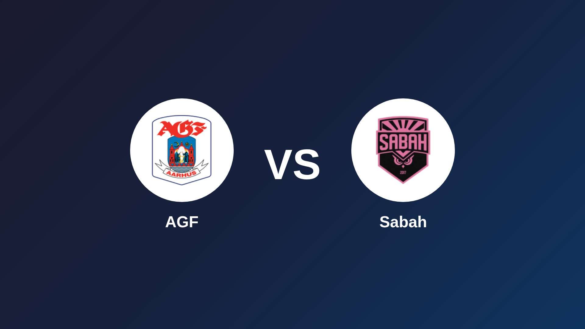 AGF vs Sabah