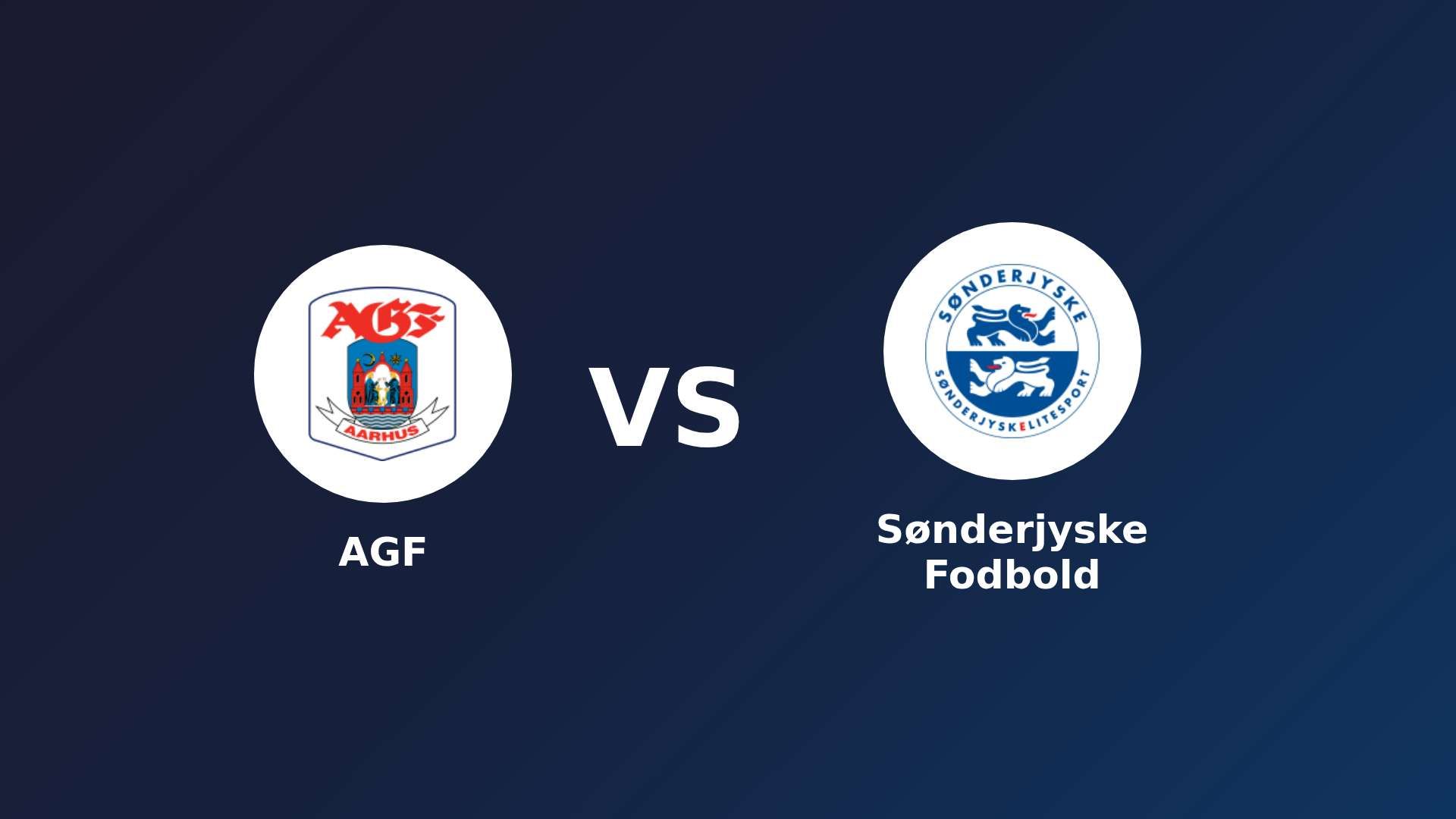 AGF vs Sønderjyske Fodbold