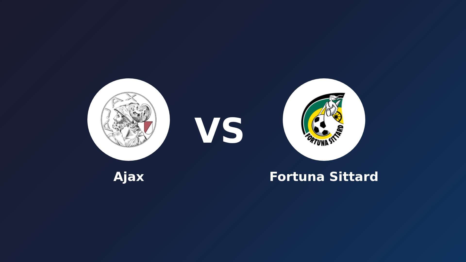 Ajax vs Fortuna Sittard