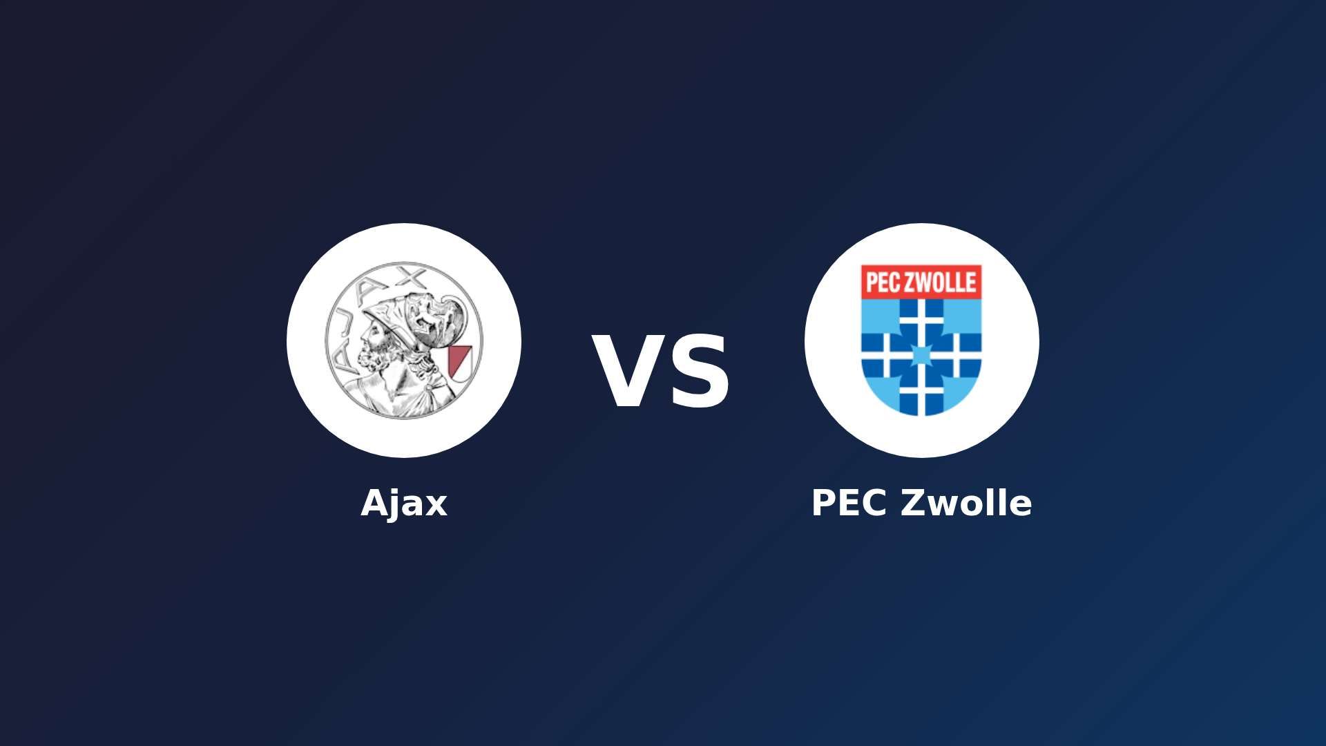 Ajax vs PEC Zwolle