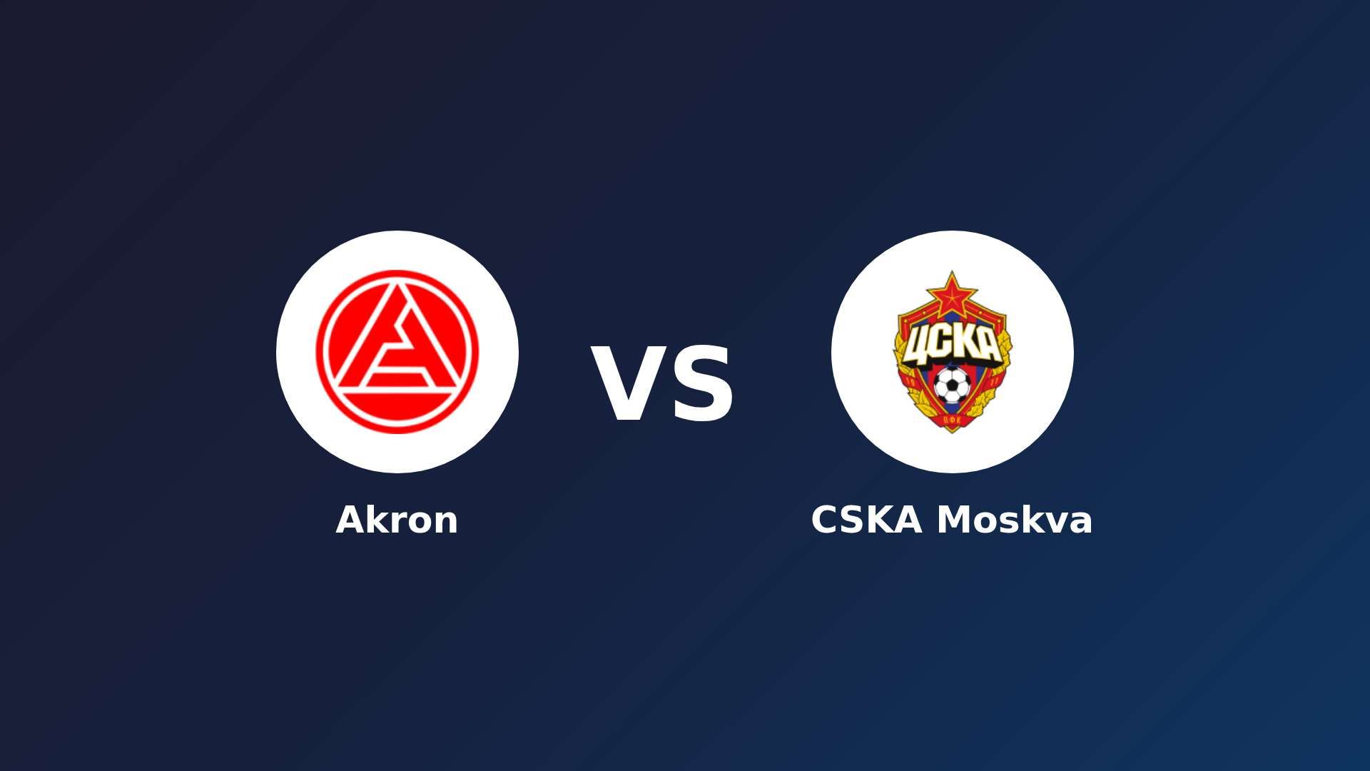 Akron vs CSKA Moskva