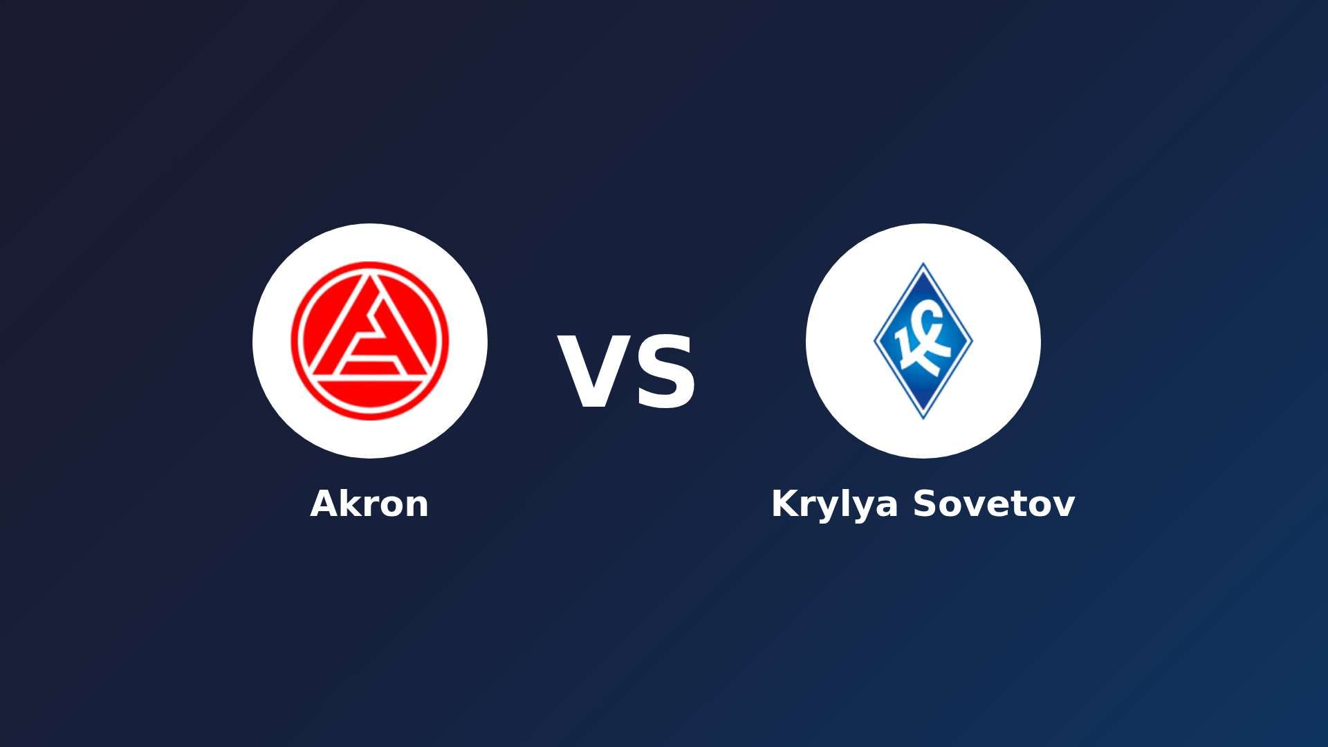 Akron vs Krylya Sovetov