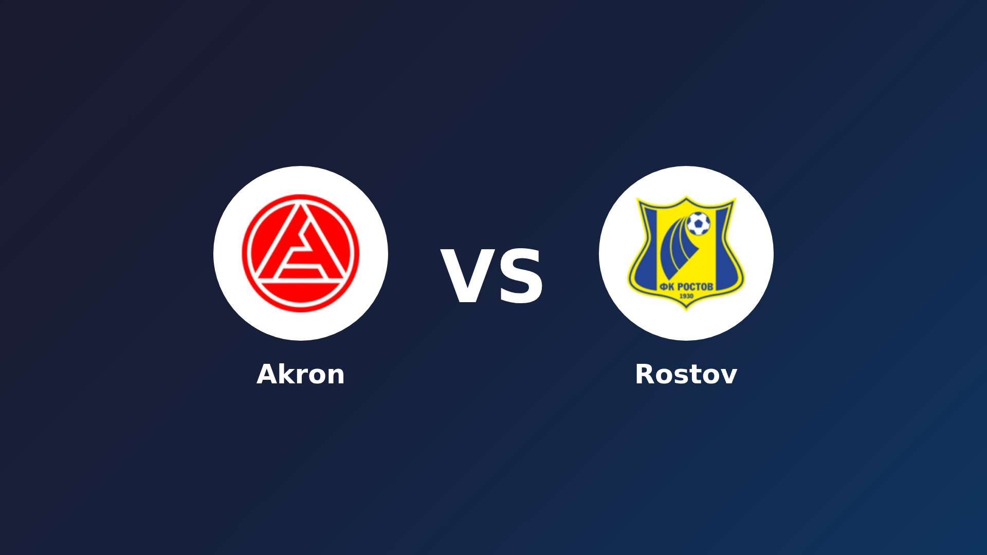 Akron vs Rostov