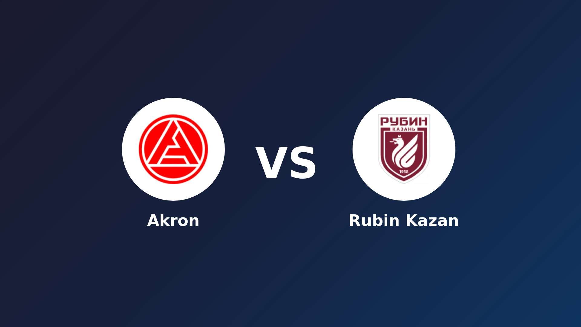 Akron vs Rubin Kazan