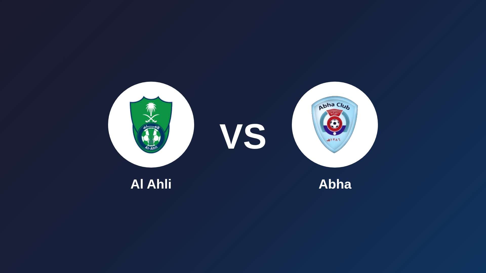 Al Ahli vs Abha
