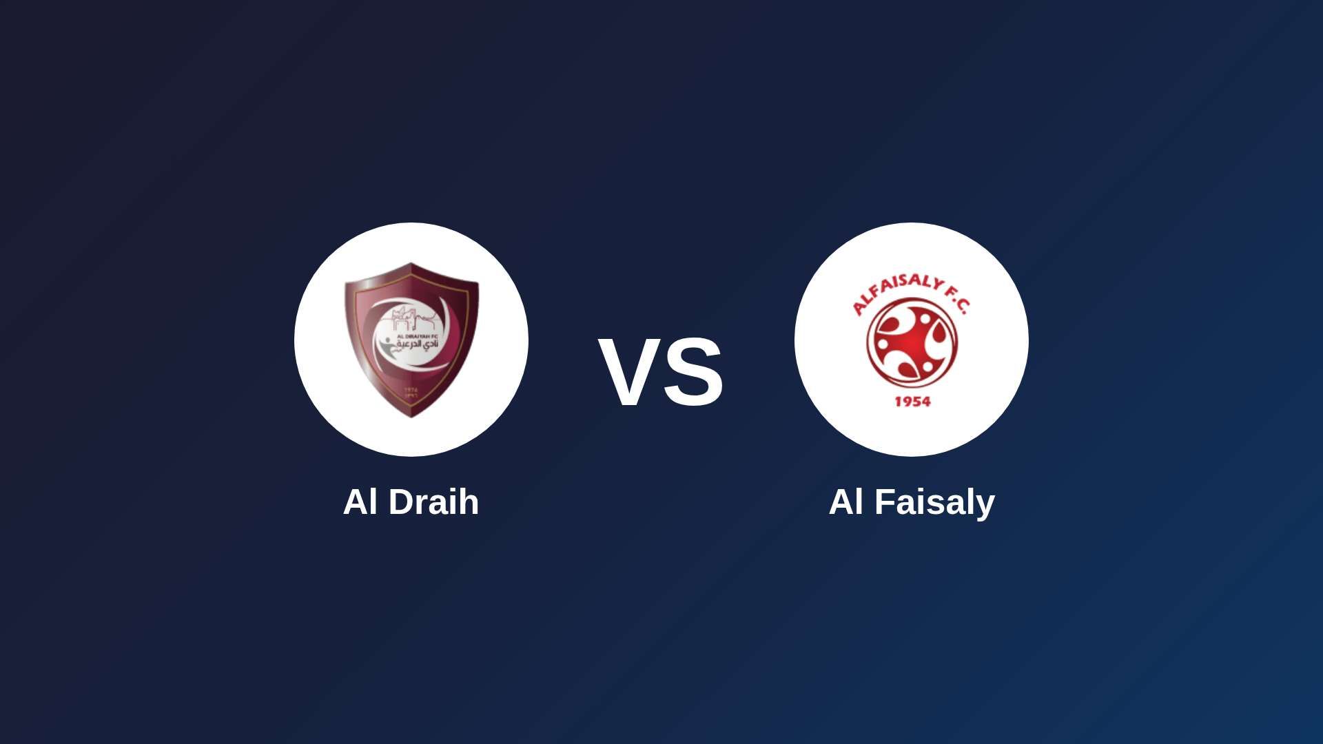 Al Draih vs Al Faisaly