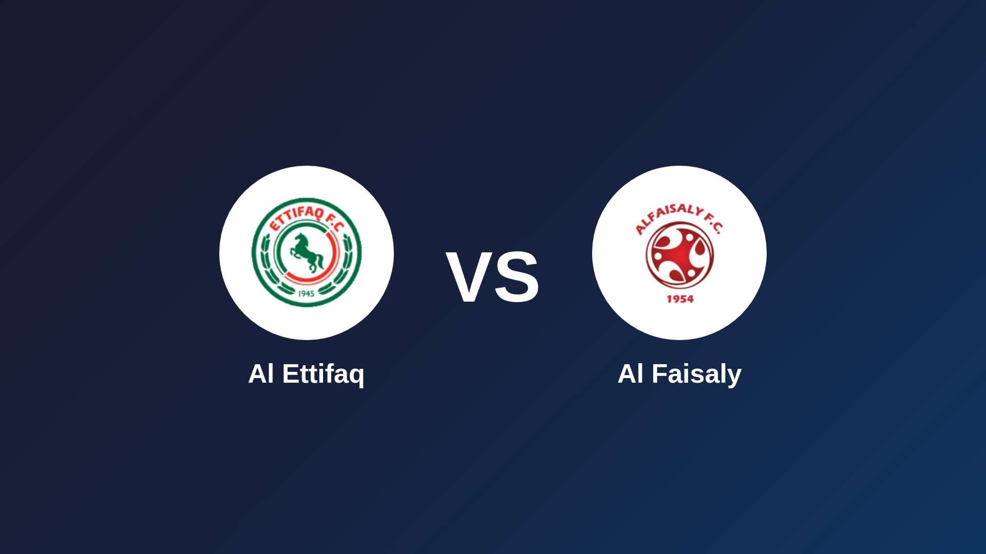 Al Ettifaq vs Al Faisaly