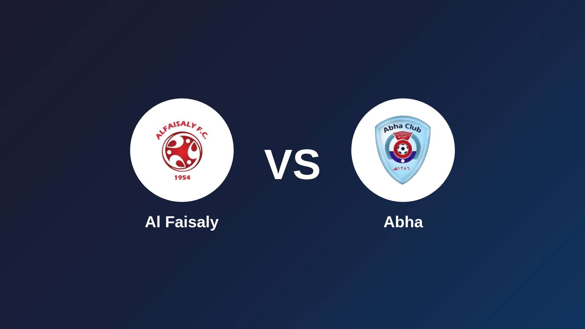 Al Faisaly vs Abha