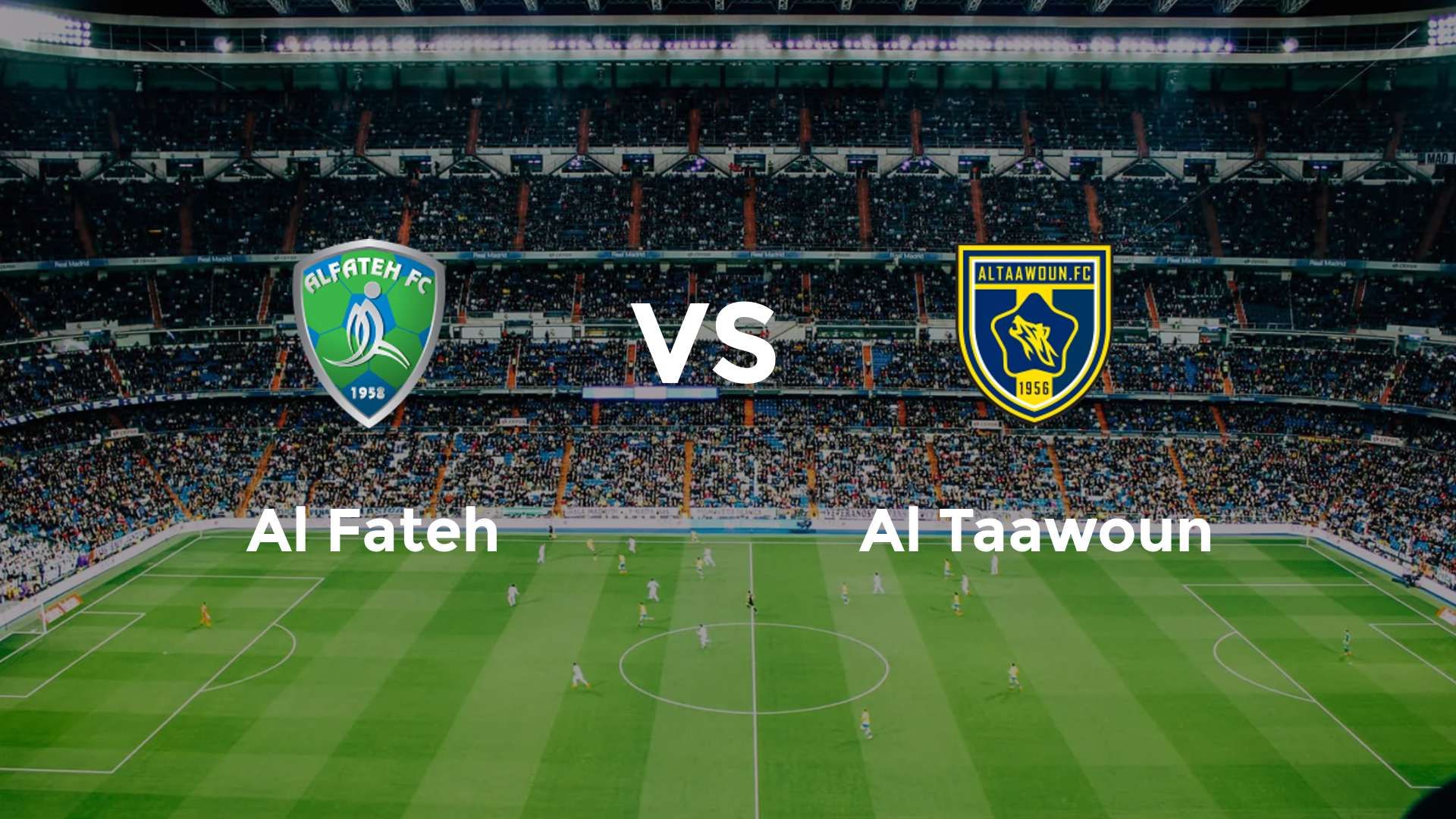 Al Fateh vs Al Taawoun