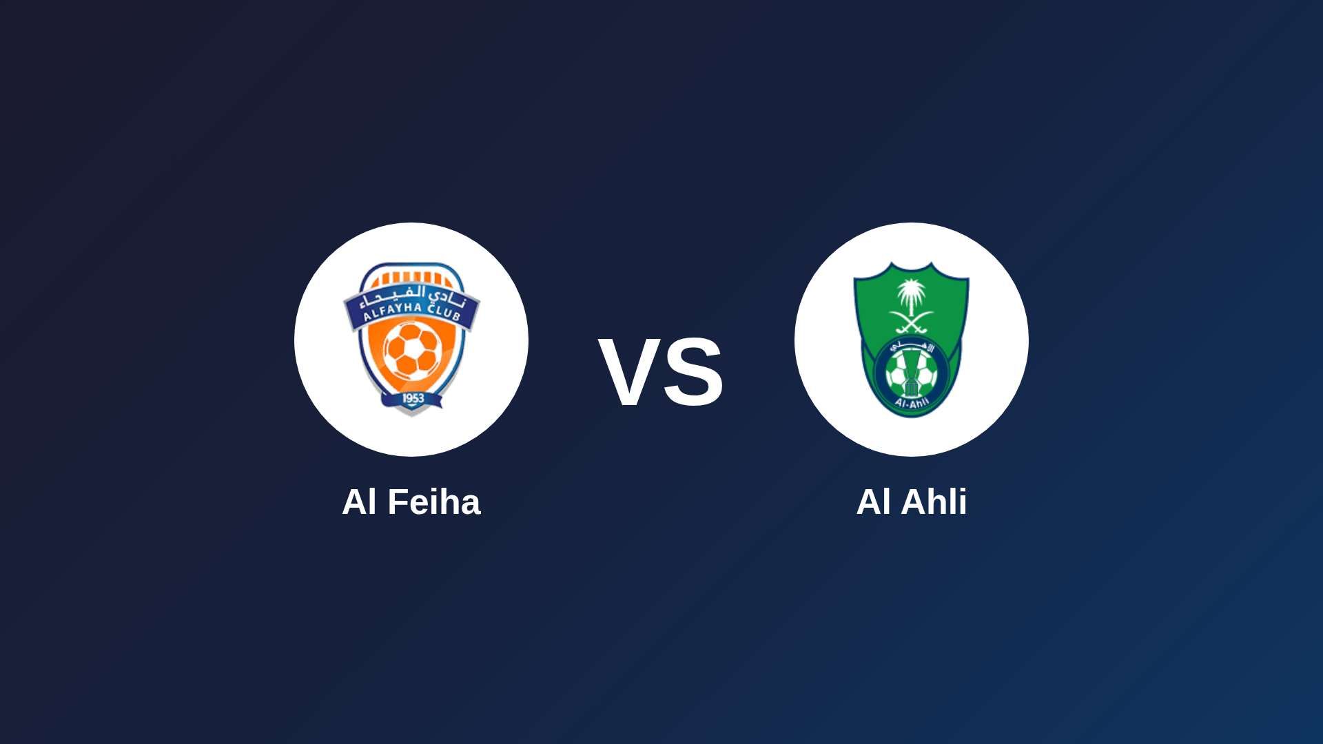 Al-Fayha vs Al Ahli