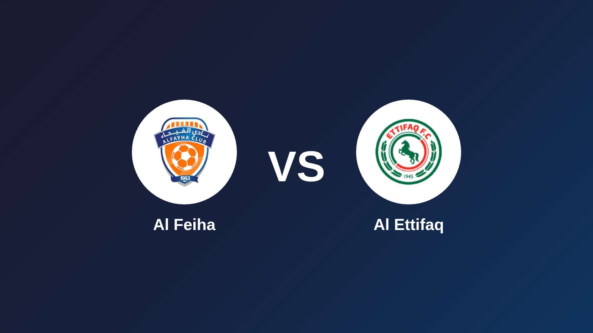 Al-Fayha vs Al Ettifaq
