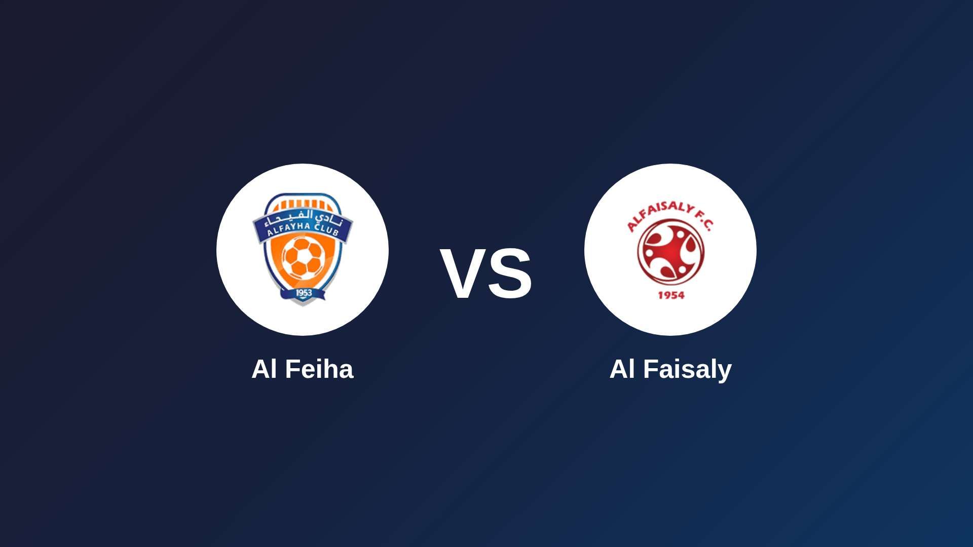 Al-Fayha vs Al Faisaly