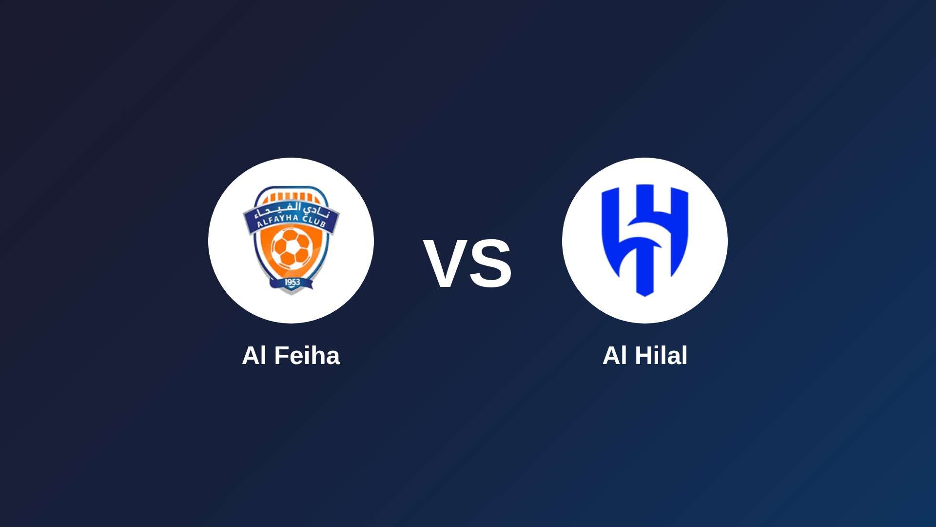Al-Fayha vs Al Hilal