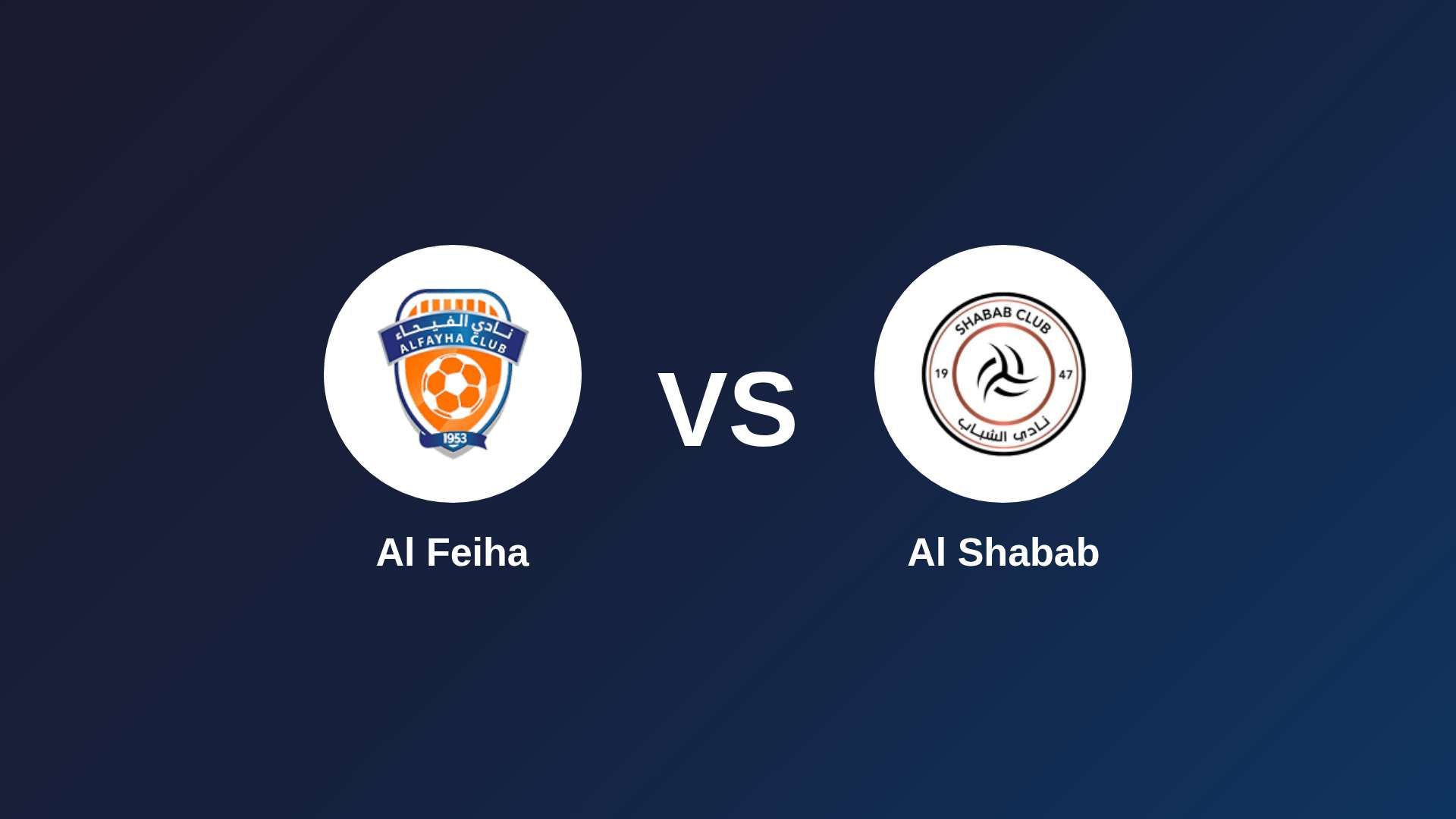 Al-Fayha vs Al Shabab
