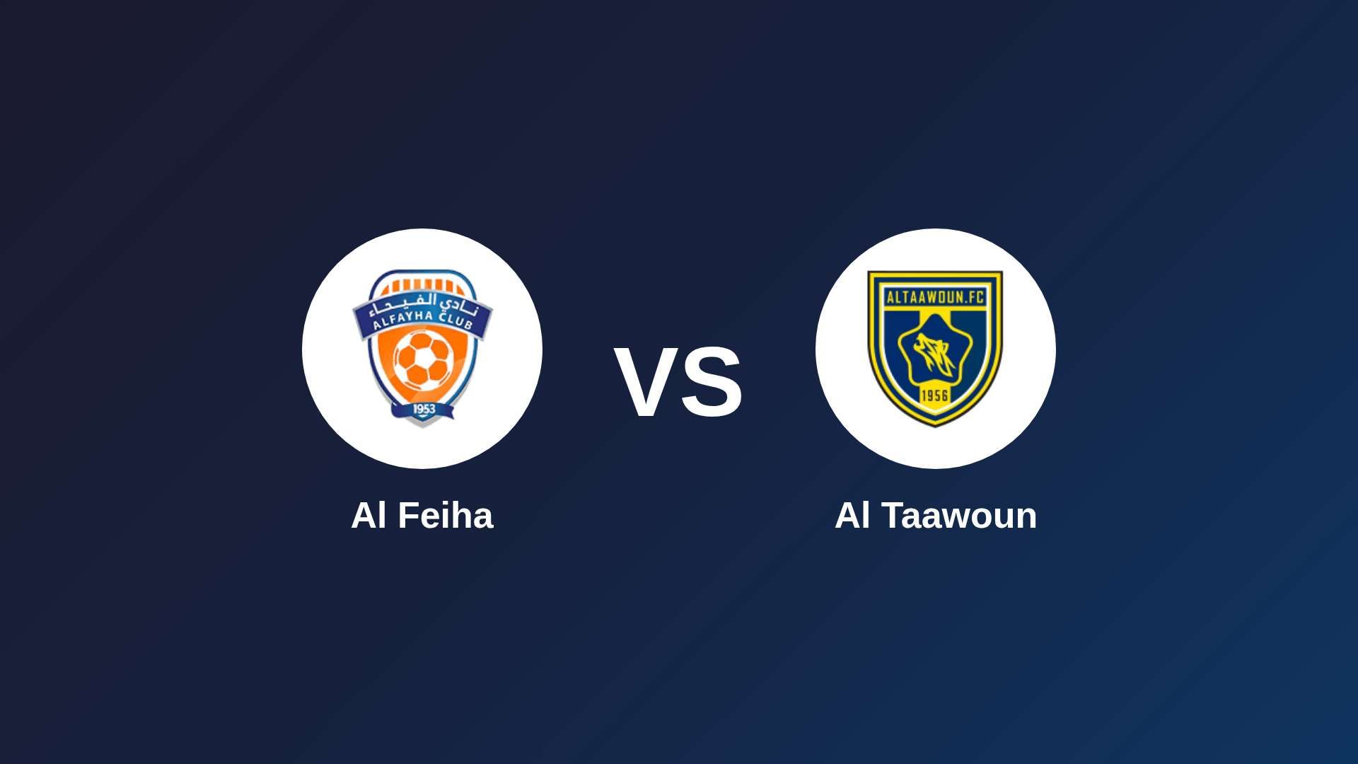 Al-Fayha vs Al Taawoun