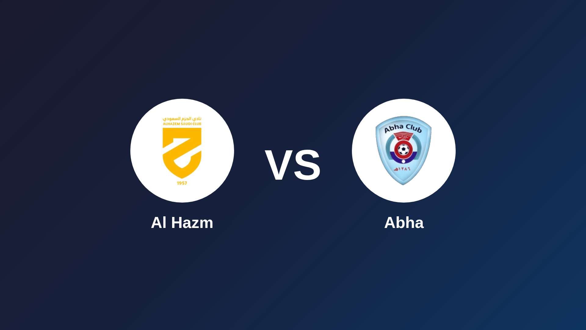 Al Hazm vs Abha