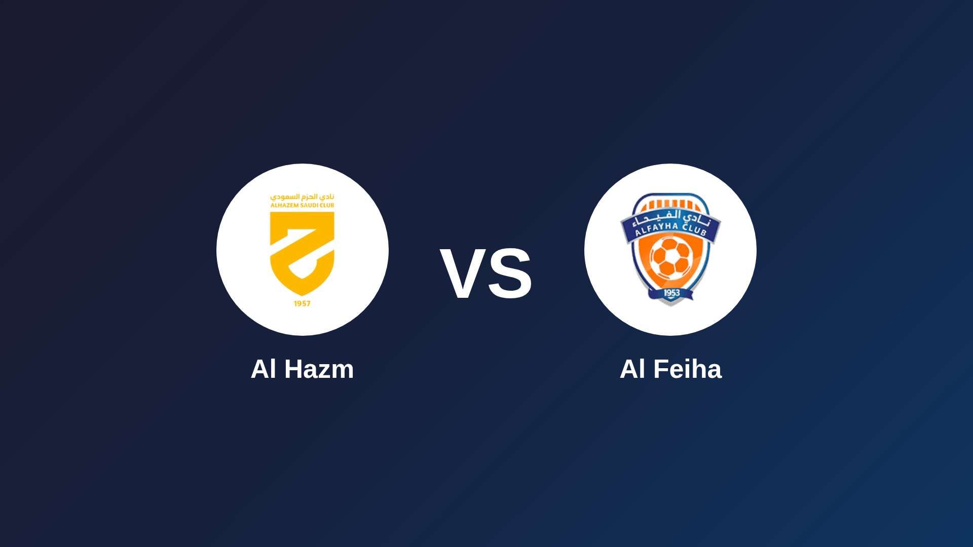 Al Hazm vs Al-Fayha