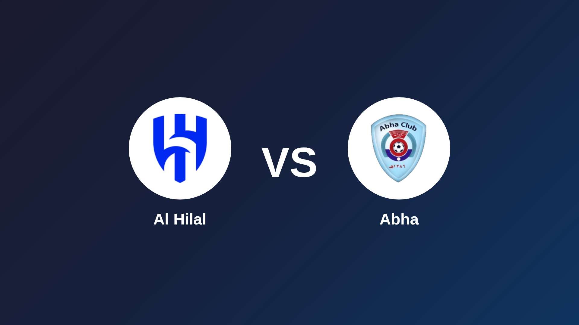 Al Hilal vs Abha