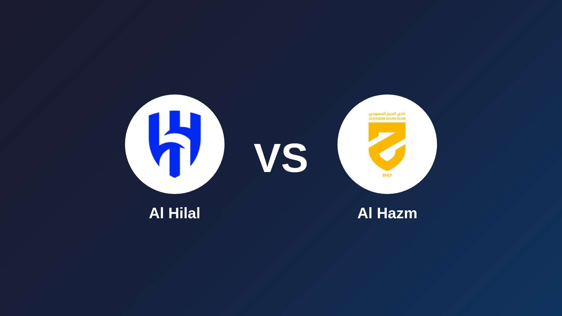 Al Hilal vs Al Hazm