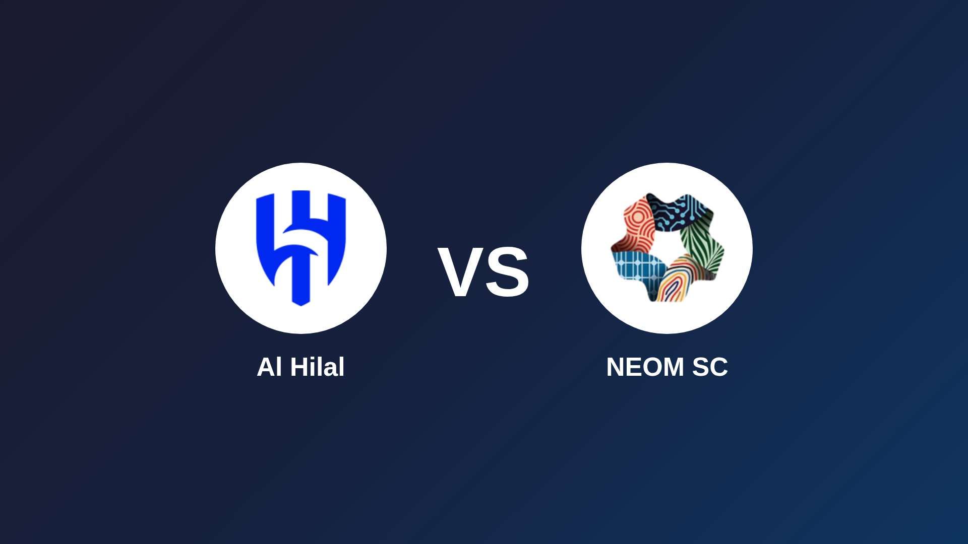 Al Hilal vs NEOM SC