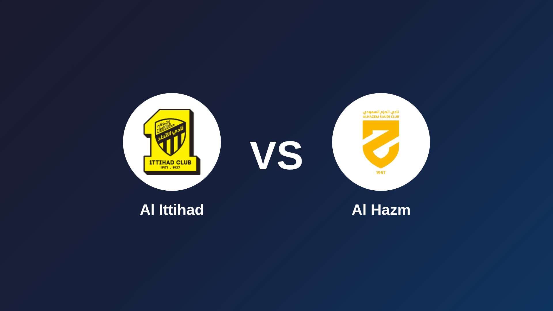 Al Ittihad vs Al Hazm