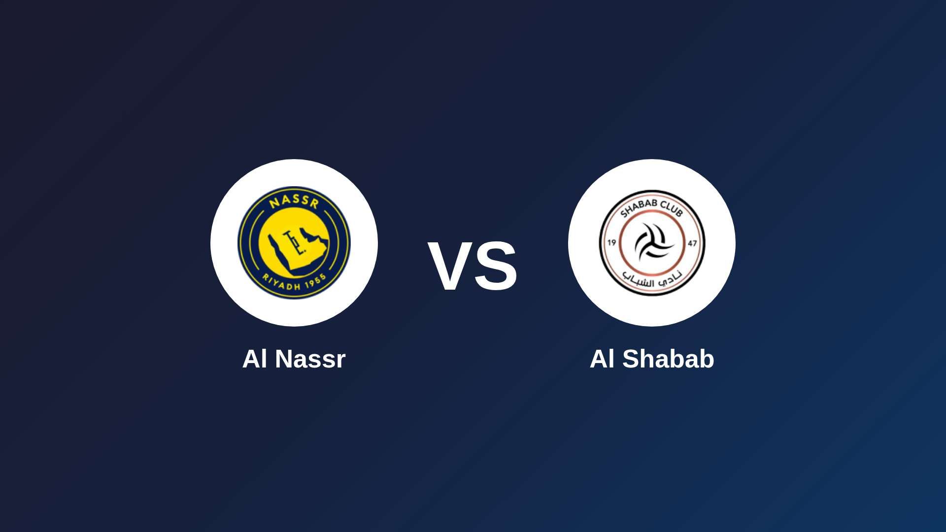 Al Nassr vs Al Shabab
