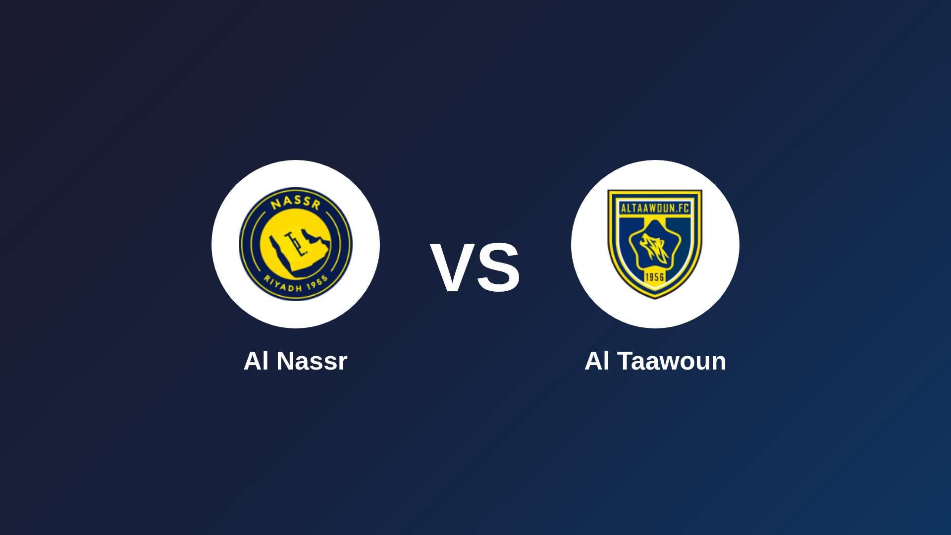 Al Nassr vs Al Taawoun