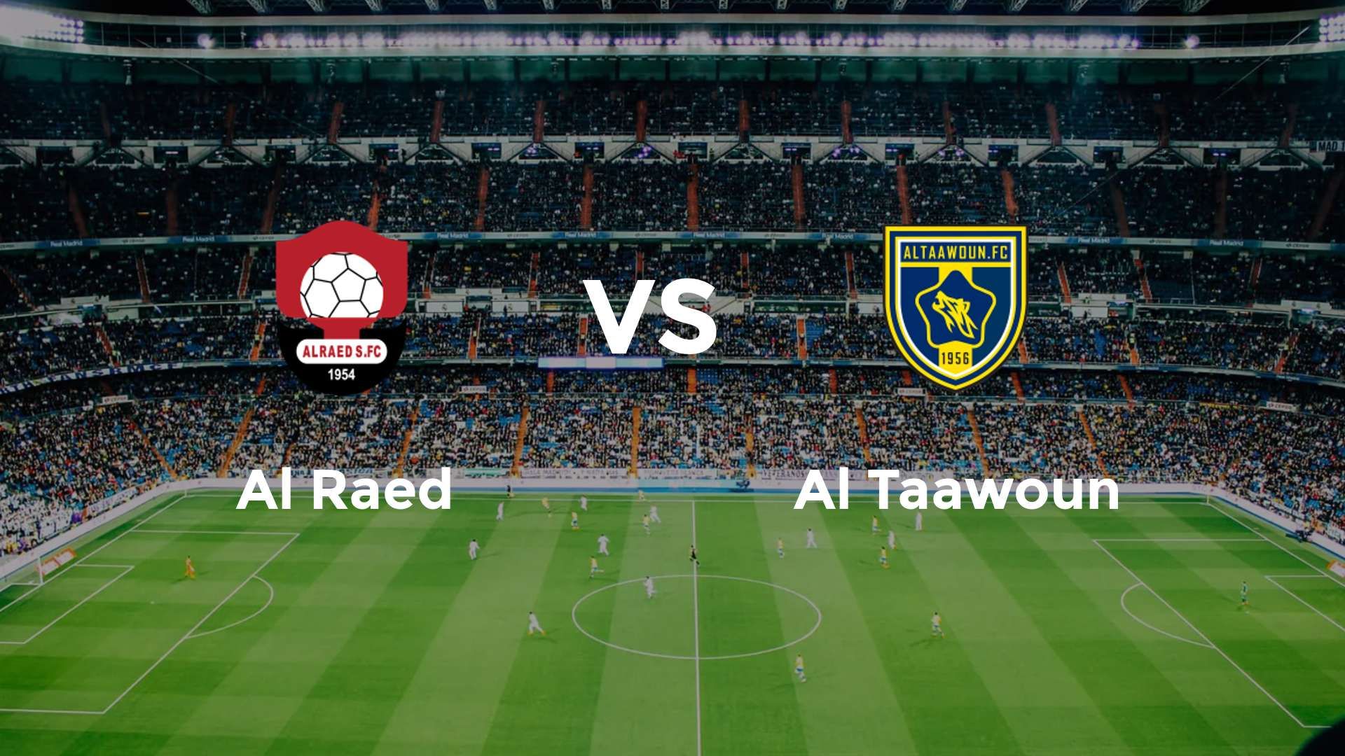 Al Raed vs Al Taawoun