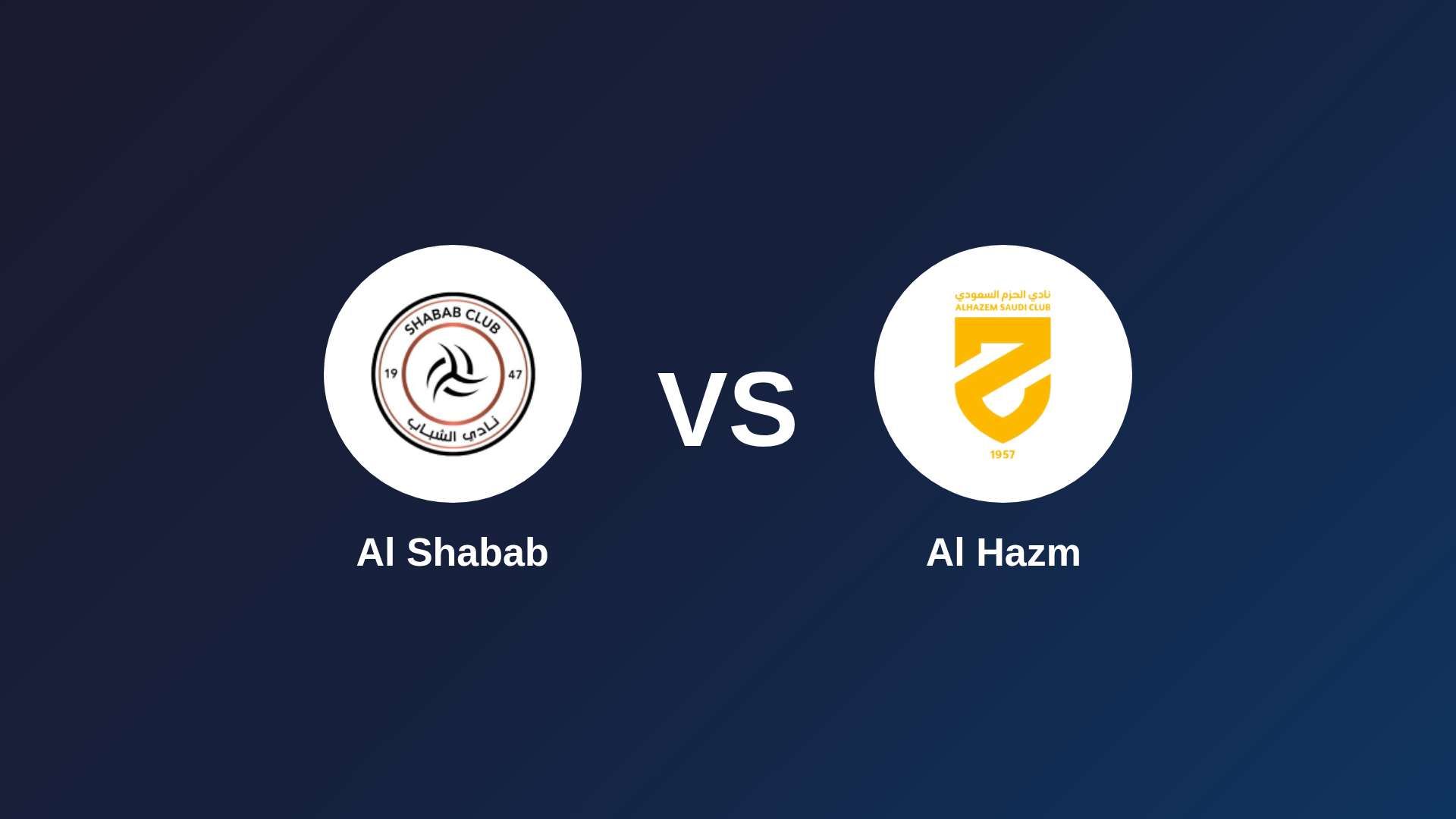 Al Shabab vs Al Hazm