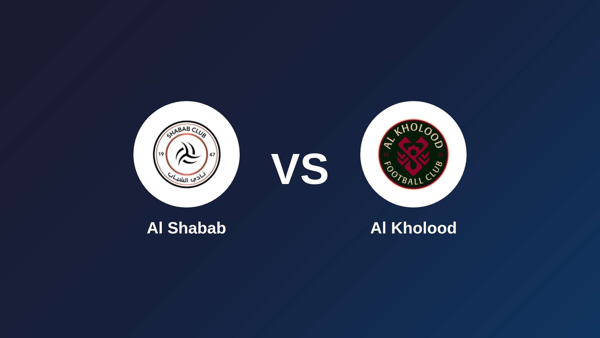 Al Shabab vs Al Kholood