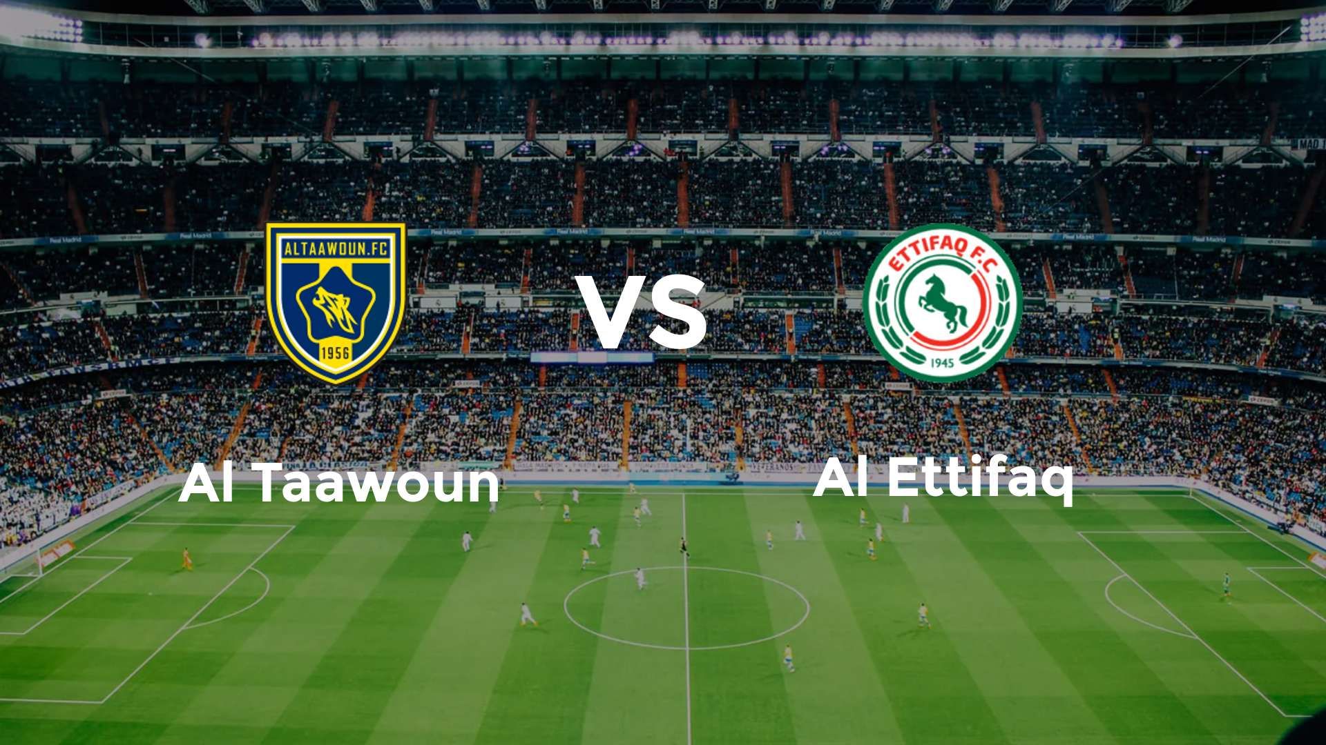 Al Taawoun vs Al Ettifaq
