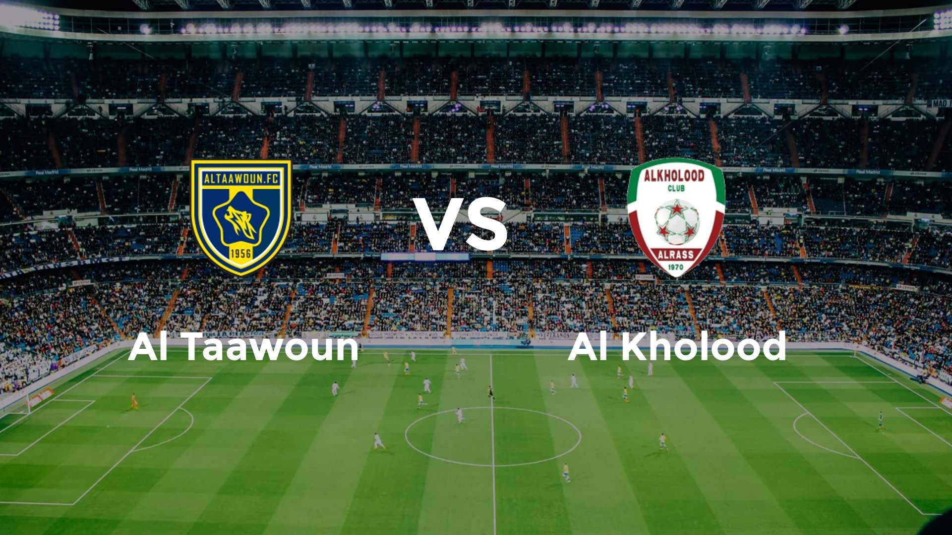 Al Taawoun vs Al Kholood